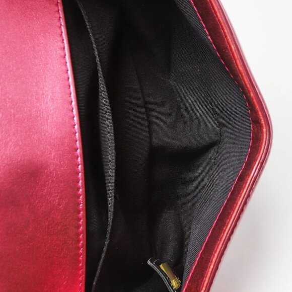 Chanel Pink Quilted Patent Leather Small Boy Bag - Picture 7 of 11